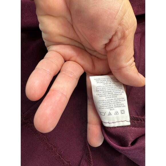 Vintage Leslie Fay Plum Jewel Tone 3 Piece Skirt Set Size 12 Petite Secretary - Picture 13 of 13